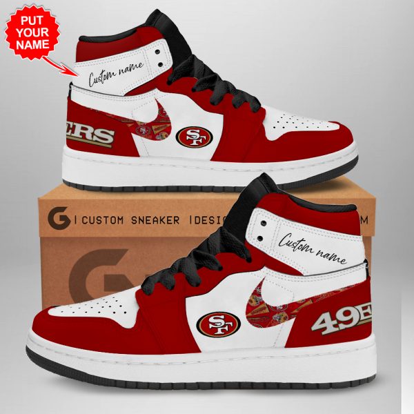 Personalized San Francisco 49ers AJ 1 Sneaker - TANTN 1546