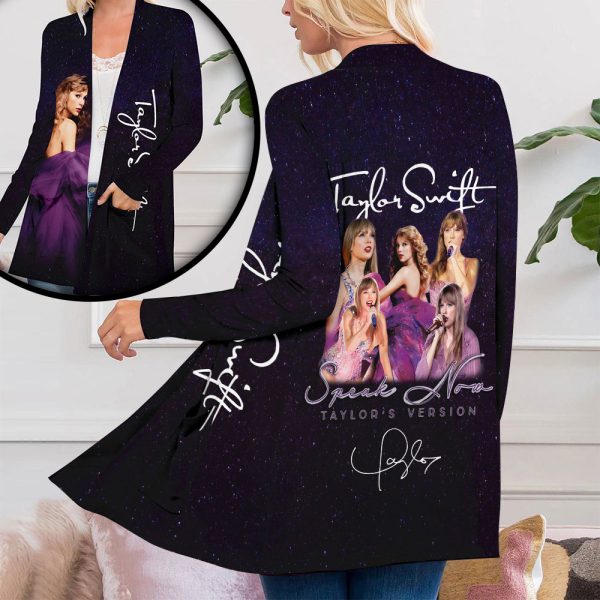 Taylor Swift Women's Patch Pocket Cardigan - HOATT 3715