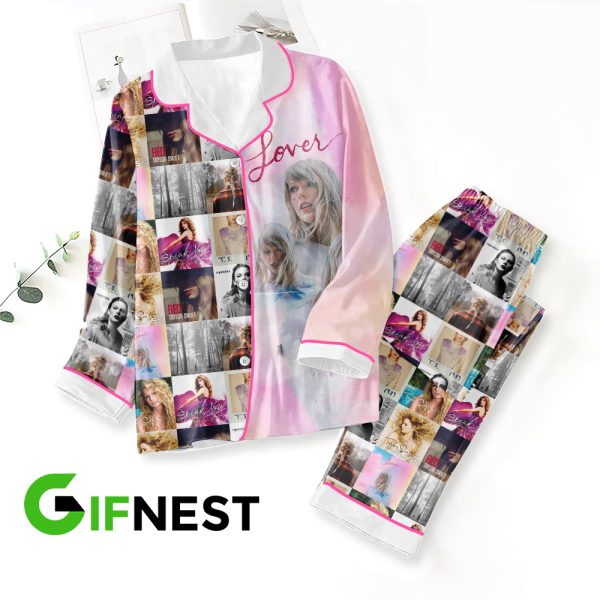 Taylor Swift Button Down Pajamas Set - HOATT 3826