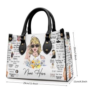 Personalized Taylor Swift Leather HandBag - VANDH 122
