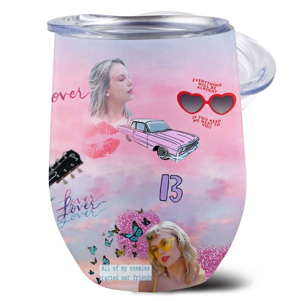 Personalized Taylor Swift Wine Tumbler - VANDH 123