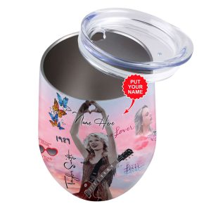 Personalized Taylor Swift Wine Tumbler - VANDH 123