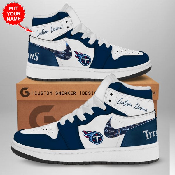 Personalized Tennessee Titans AJ 1 Sneaker - TANTN 1581
