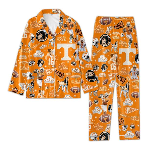 Tennessee Volunteers FC Button Down Pajamas Set - VANDH 758