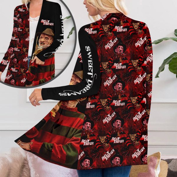 Freddy Krueger Women's Patch Pocket Cardigan - TANTN 1721