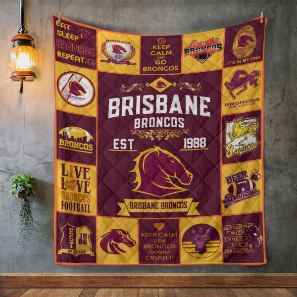 Brisbane Broncos Quilt Blanket - VANDH 594