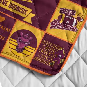 Brisbane Broncos Quilt Blanket - VANDH 594