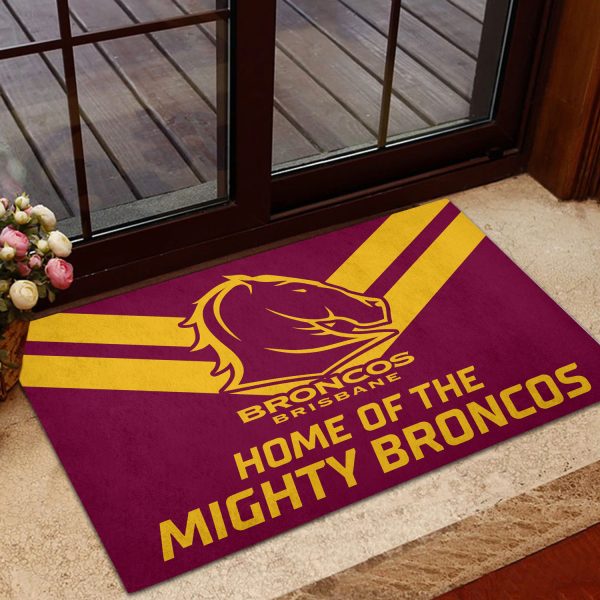 Brisbane Broncos Rubber Base Doormat - VANDH 638