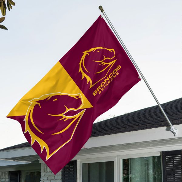 Brisbane Broncos 3D House Flag - VANDH 642