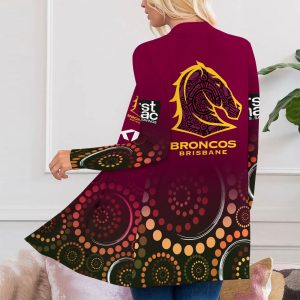 Brisbane Broncos Women's Patch Pocket Cardigan - VANDH 476