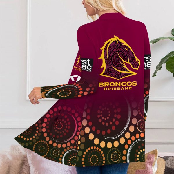 Brisbane Broncos Women's Patch Pocket Cardigan - VANDH 476