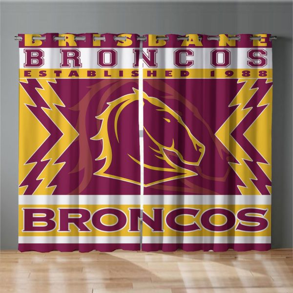 Brisbane Broncos Window Curtain - VANDH 796