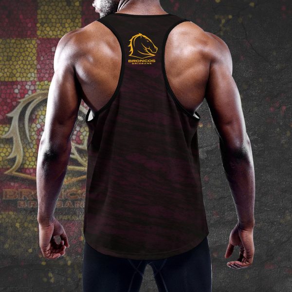 Brisbane Broncos Y-Back Muscle Tank Top - VANDH 637