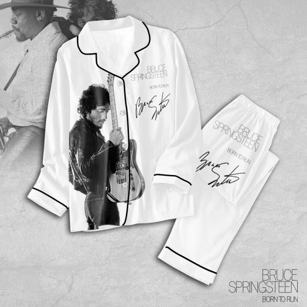 Bruce Springsteen Button Down Pajamas Set - TANTN 1915