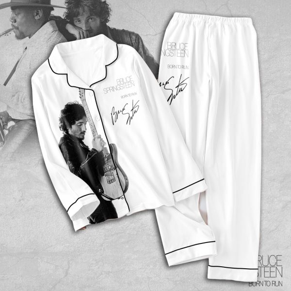 Bruce Springsteen Button Down Pajamas Set - TANTN 1915