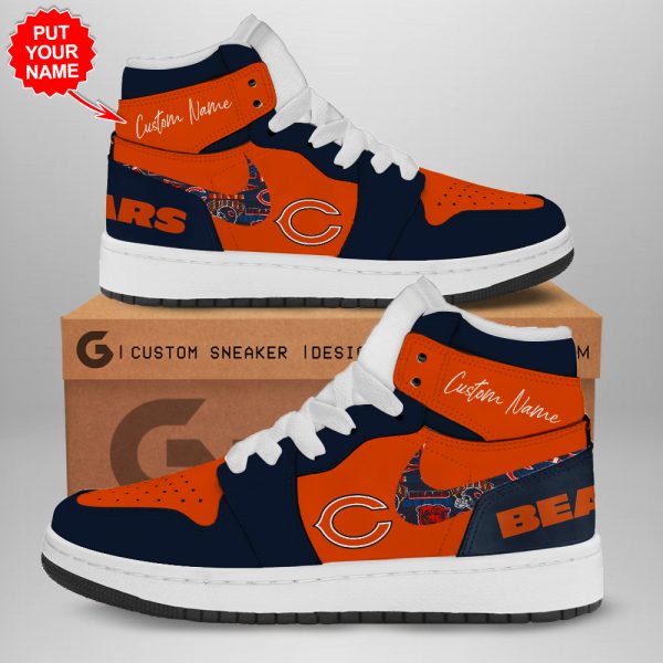 Personalized Chicago Bears AJ 1 Sneaker - TANTN 1608
