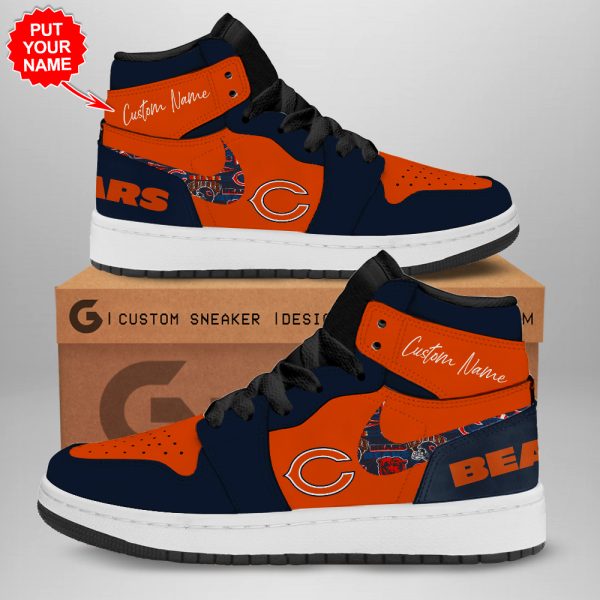 Personalized Chicago Bears AJ 1 Sneaker - TANTN 1608
