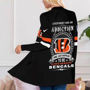 Cincinnati Bengals Women's Patch Pocket Cardigan - TANTN 1647