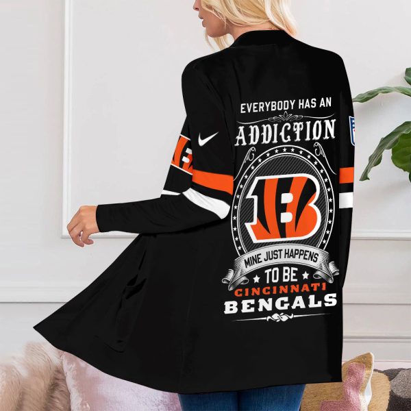 Cincinnati Bengals Women's Patch Pocket Cardigan - TANTN 1647