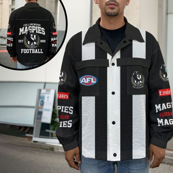 Collingwood FC Casual Lapel Jacket - VANDH 667