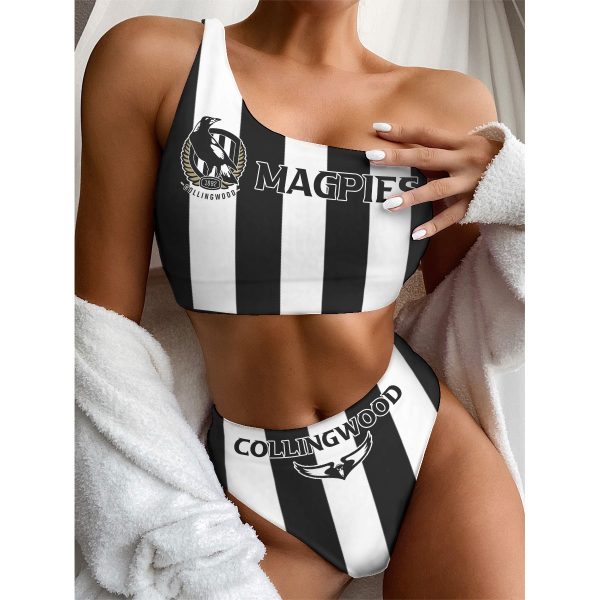 Collingwood FC Women's Bikini With Single Shoulder - VANDH 503