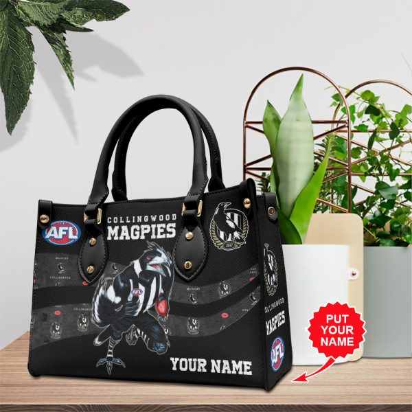 Personalized Collingwood FC Leather HandBag - VANDH 497