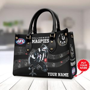 Personalized Collingwood FC Leather HandBag - VANDH 497