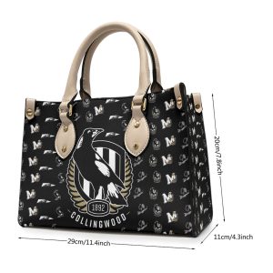 Collingwood FC Leather HandBag - VANDH 498