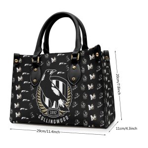 Collingwood FC Leather HandBag - VANDH 498