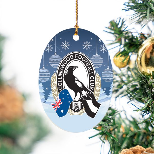 Collingwood FC 2-Side Printed Ceramic Ornament - VIETDQ0235
