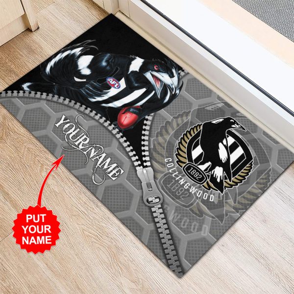 Personalized Collingwood FC Rubber Base Doormat - TANTN 1709
