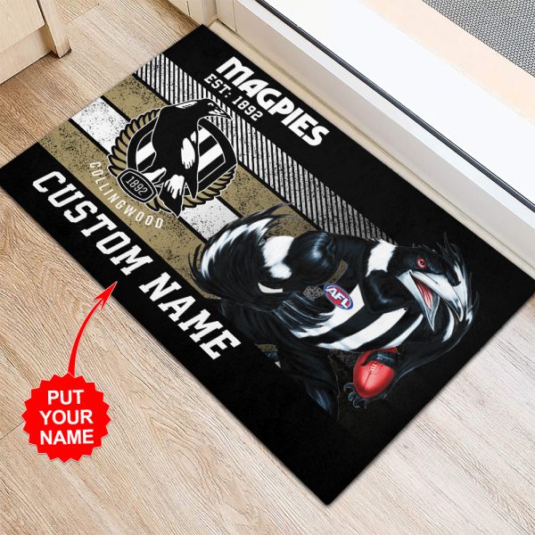 Personalized Collingwood FC Rubber Base Doormat - TANTN 1710