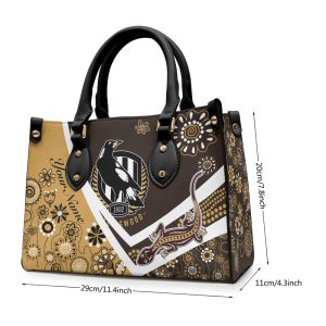 Personalized Collingwood FC Leather HandBag - TANTN 1745