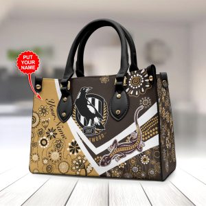 Personalized Collingwood FC Leather HandBag - TANTN 1745