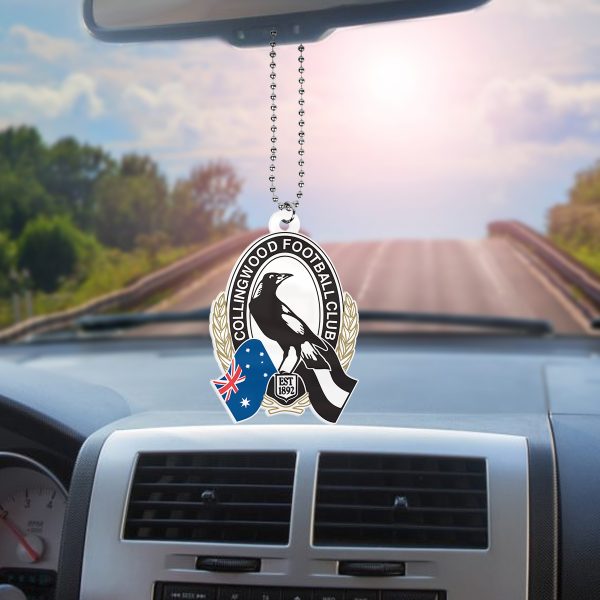 Collingwood FC 2-Side Printed Car Ornament - VIETDQ0236