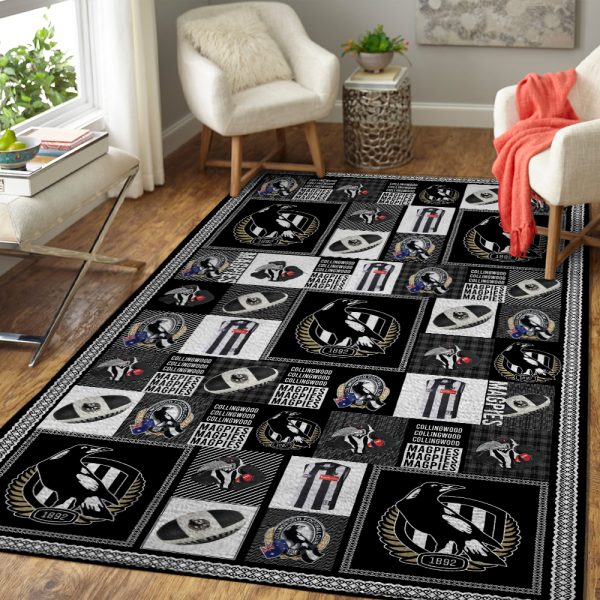 Collingwood FC Rectangular Rug - TANTN 1658