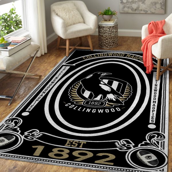 Collingwood FC Rectangular Rug - TANTN 1662