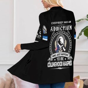 Collingwood FC Women's Patch Pocket Cardigan - TANTN 1611