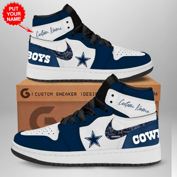 Personalized Dallas Cowboys AJ 1 Sneaker - TANTN 1597
