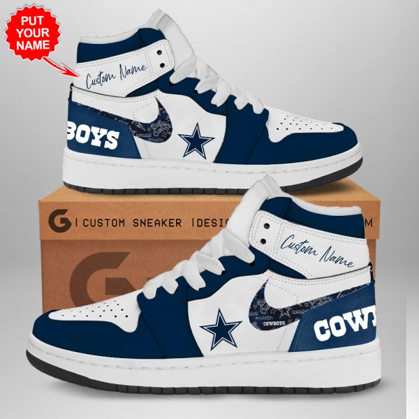 Personalized Dallas Cowboys AJ 1 Sneaker - TANTN 1597
