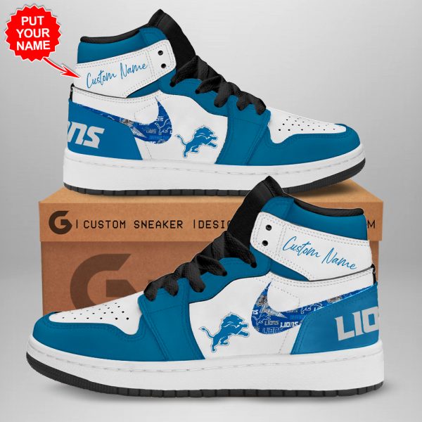 Personalized Detroit Lions AJ 1 Sneaker - TANTN 1610