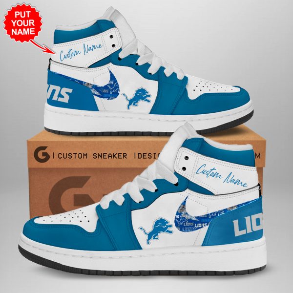 Personalized Detroit Lions AJ 1 Sneaker - TANTN 1610