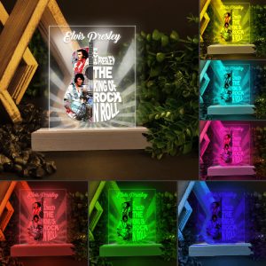 Elvis Presley Led Light with Wooden Base (7 Colors) - TANTN 2012