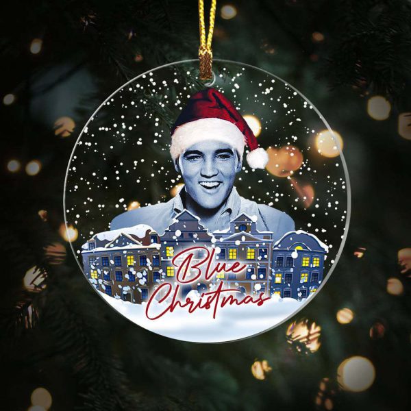 Elvis Presley Clear 1-Sided Acrylic Ornament - TANTN 2011.4