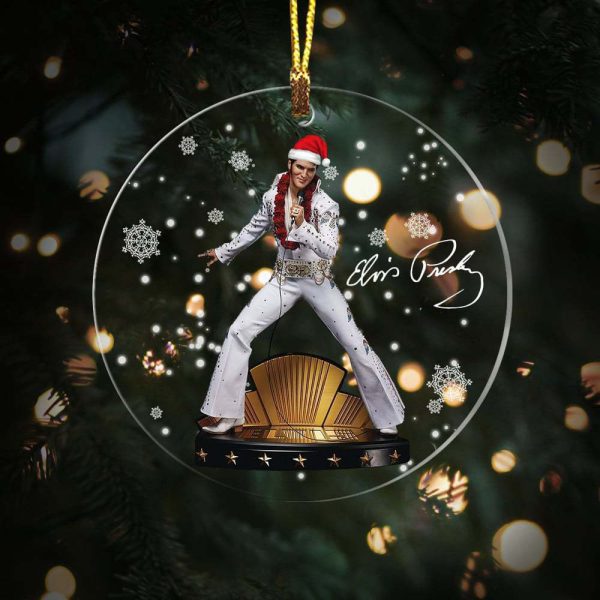 Elvis Presley Clear 1-Sided Acrylic Ornament - TANTN 2010.3