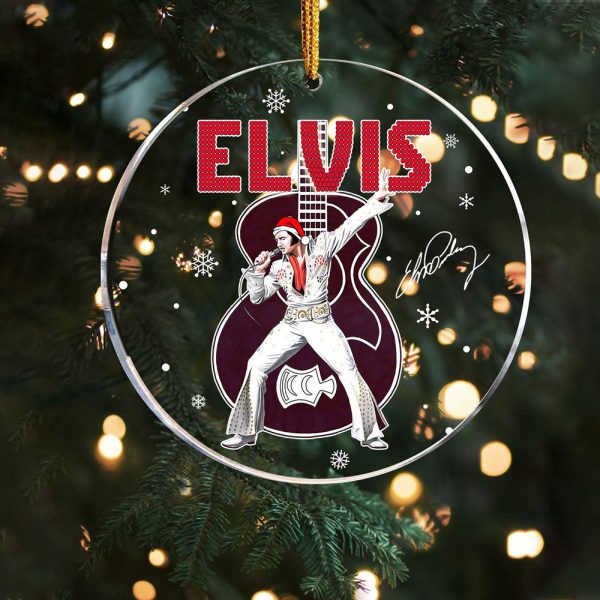 Elvis Presley Clear 1-Sided Acrylic Ornament - TANTN 2011.2