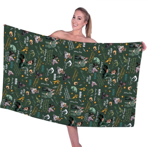 Elvis Presley Rectangle Beach Towel - TANTN 1624