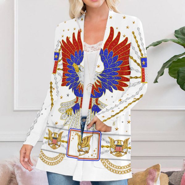 Elvis Presley Women’s Patch Pocket Cardigan – TANTN 1851