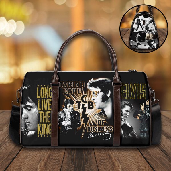 Elvis Presley Leather Duffle Bag -VANDH 537
