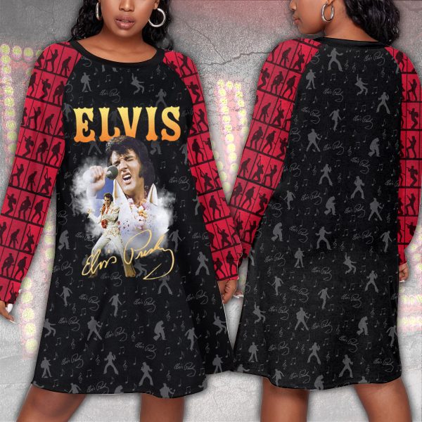 Elvis Presley Dress With Raglan Sleeve (Plus Size) – VANDH 828
